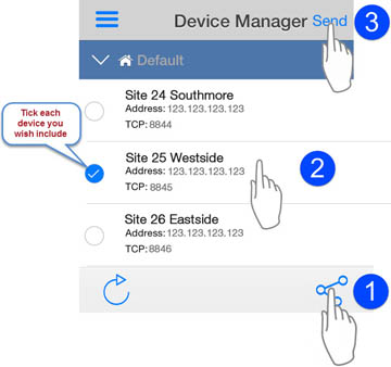Exporting devices